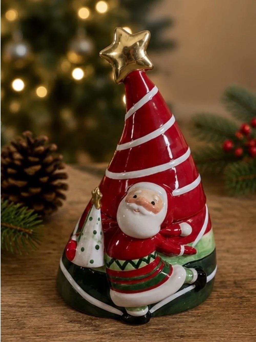 Fitz and Floyd Merry Jingle Christmas candy dish NWT